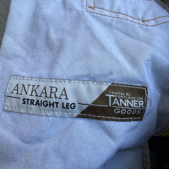 Tellason Ankara Straight Leg White Oak Selvedge Jeans Button Fly USA Size 35 - Picture 15 of 15